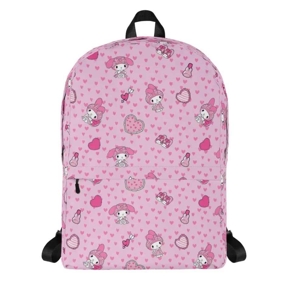 Hello Kitty My Melody Sleepover ryggsekk med heldekkende trykk