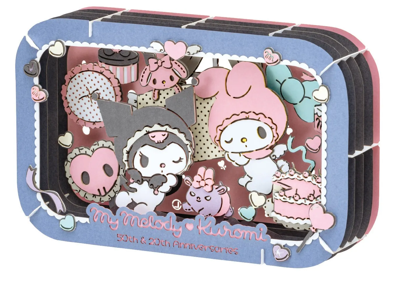 Hello Kitty My Melody & Kuromi Ensky Paper Theater PT-L95 byggesett