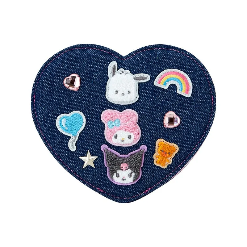 Hello Kitty Sanrio Characters Folding Stand Mirror speil – Denim Patch