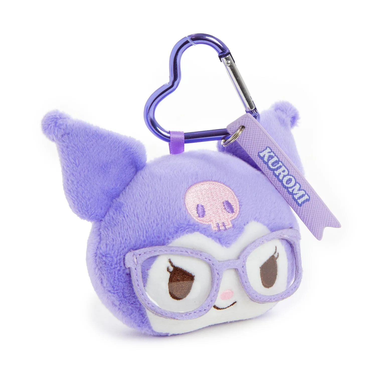 Hello Kitty Glasses Series Kuromi Plush Mascot nøkkelring med briller