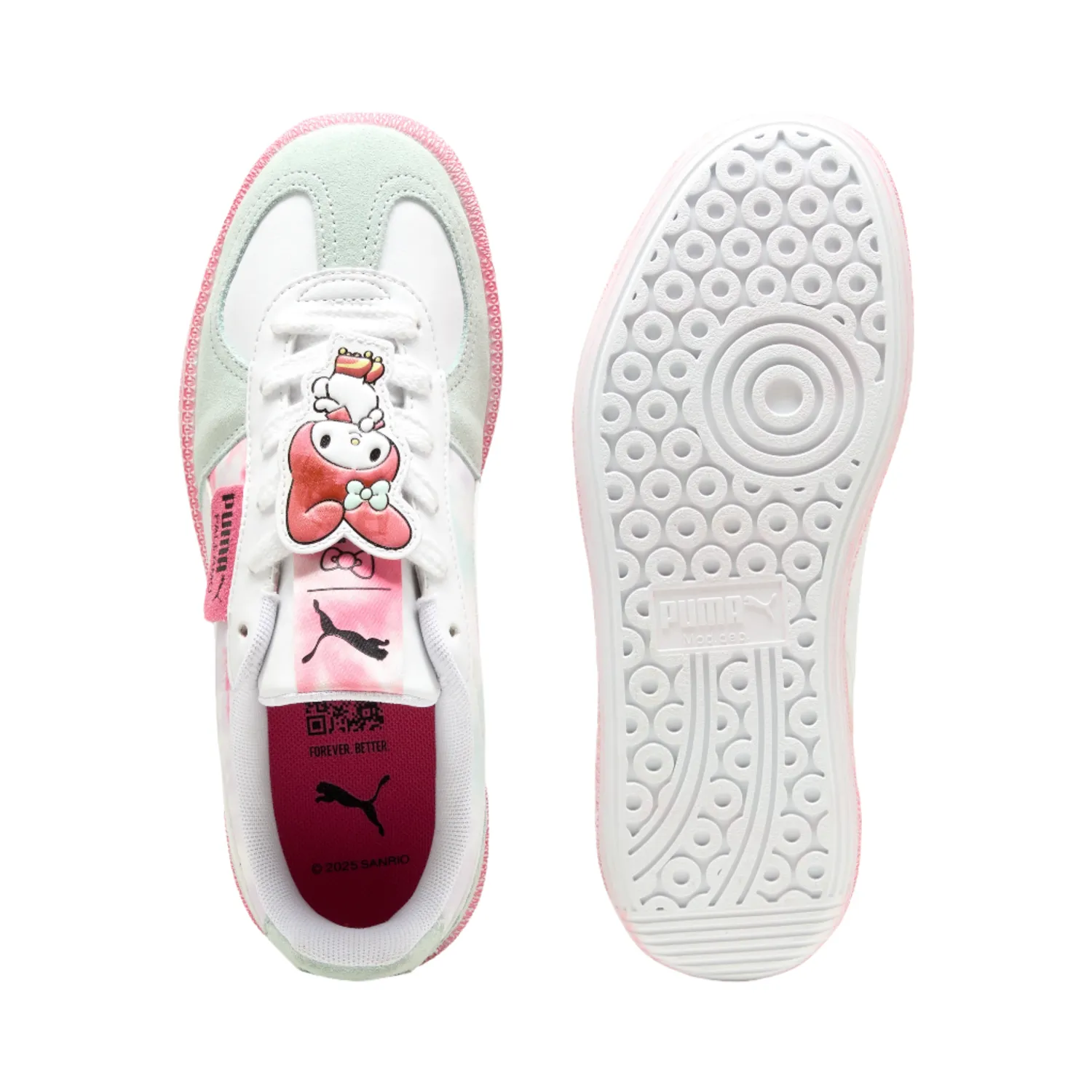 Hello Kitty x PUMA Palermo Youth joggesko hvit Magic Rose str. 4–7 skinn