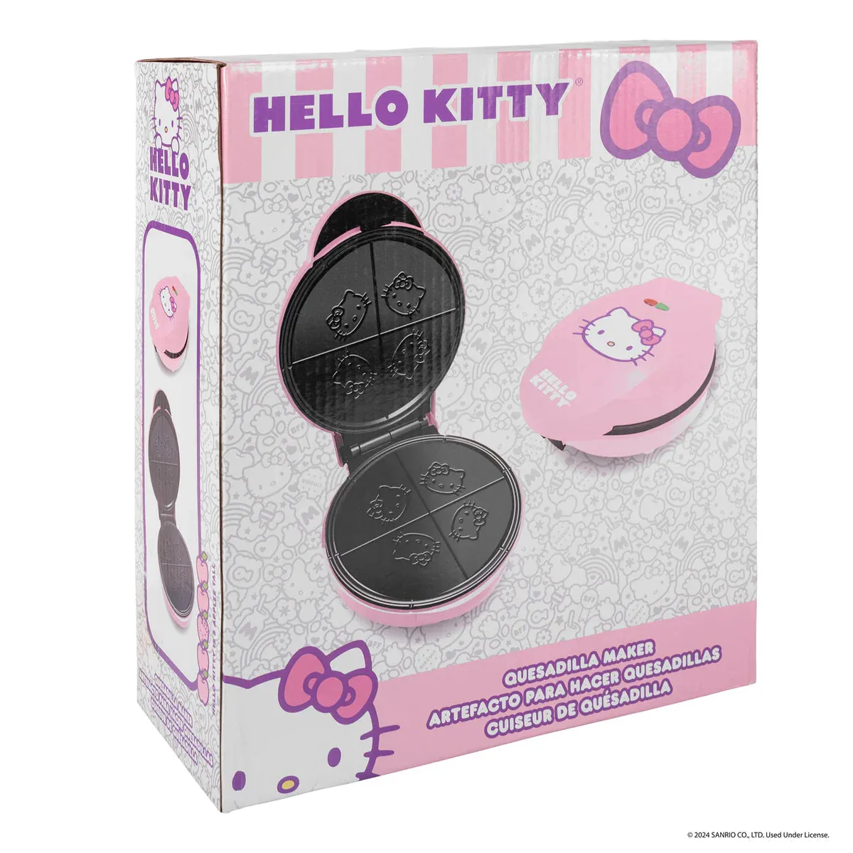 Hello Kitty Quesadilla Maker elektrisk quesadillajern 120 V non-stick