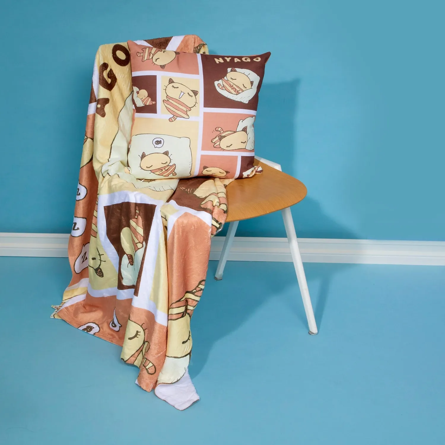Nyago Lazy Day Throw Blanket pledd 50 × 60 tommer polyester