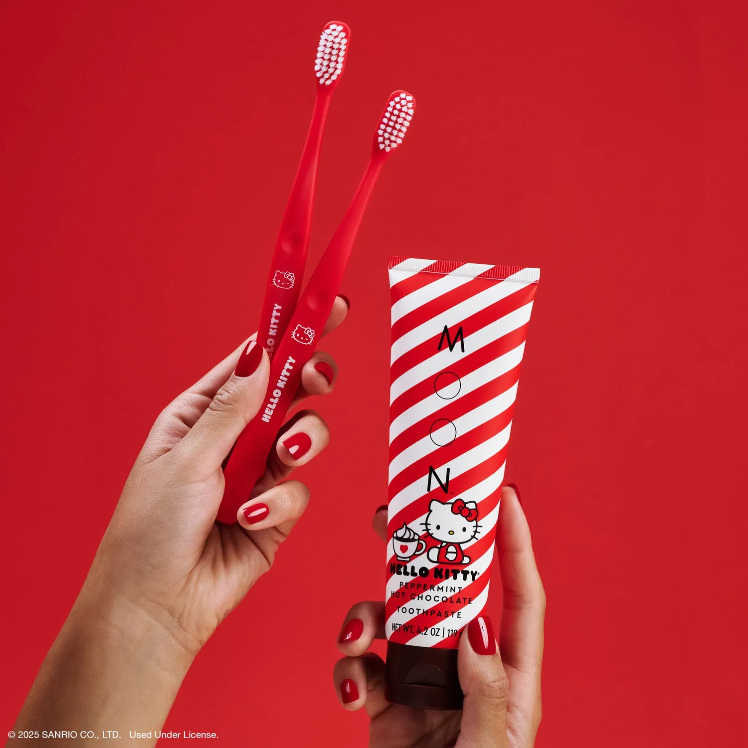 Hello Kitty x MOON Oral Beauty Peppermint Hot Chocolate Kit tannpleiesett