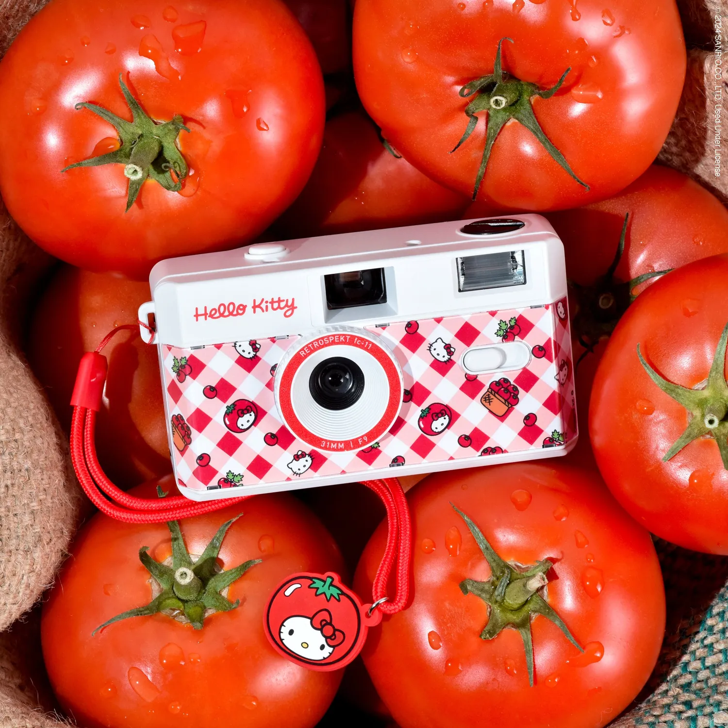 Hello Kitty Tomatoes FC-11 35mm Camera filmkamera tomatdesign