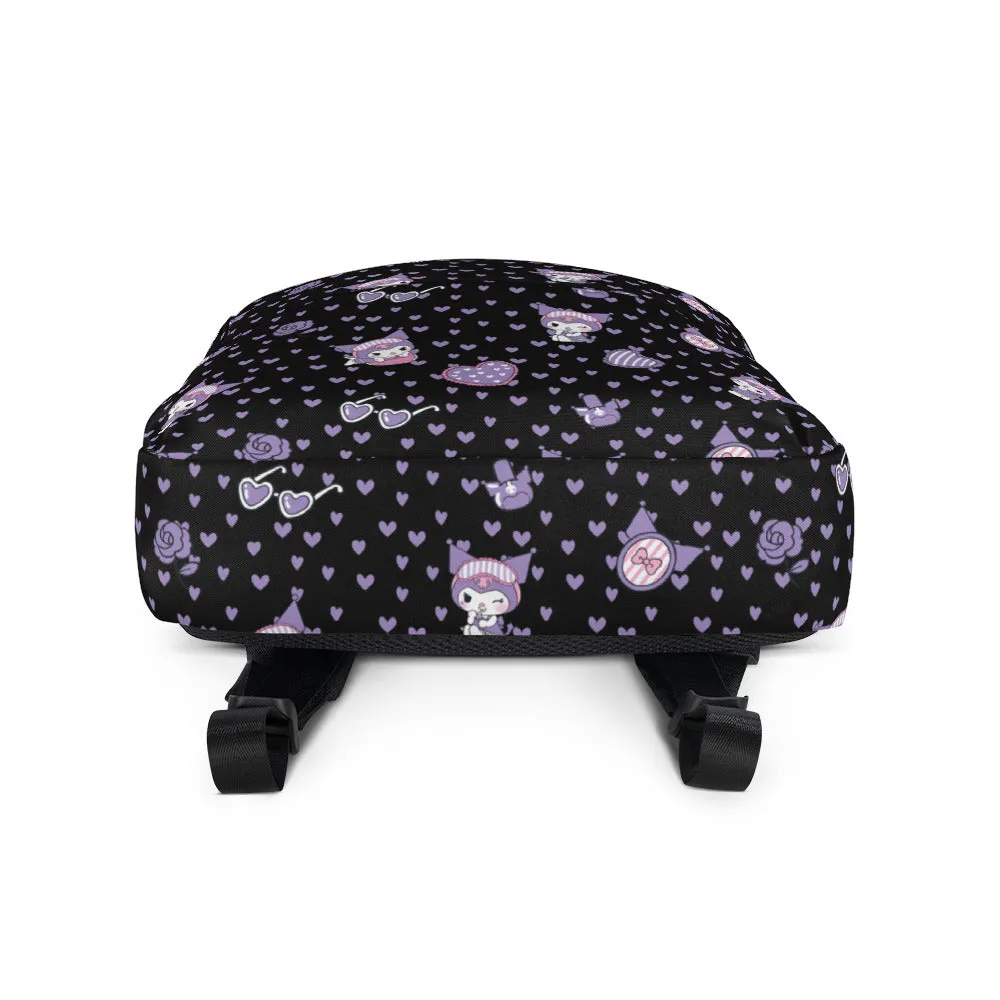 Hello Kitty Kuromi Sleepover All-Over Print ryggsekk 15 tommer