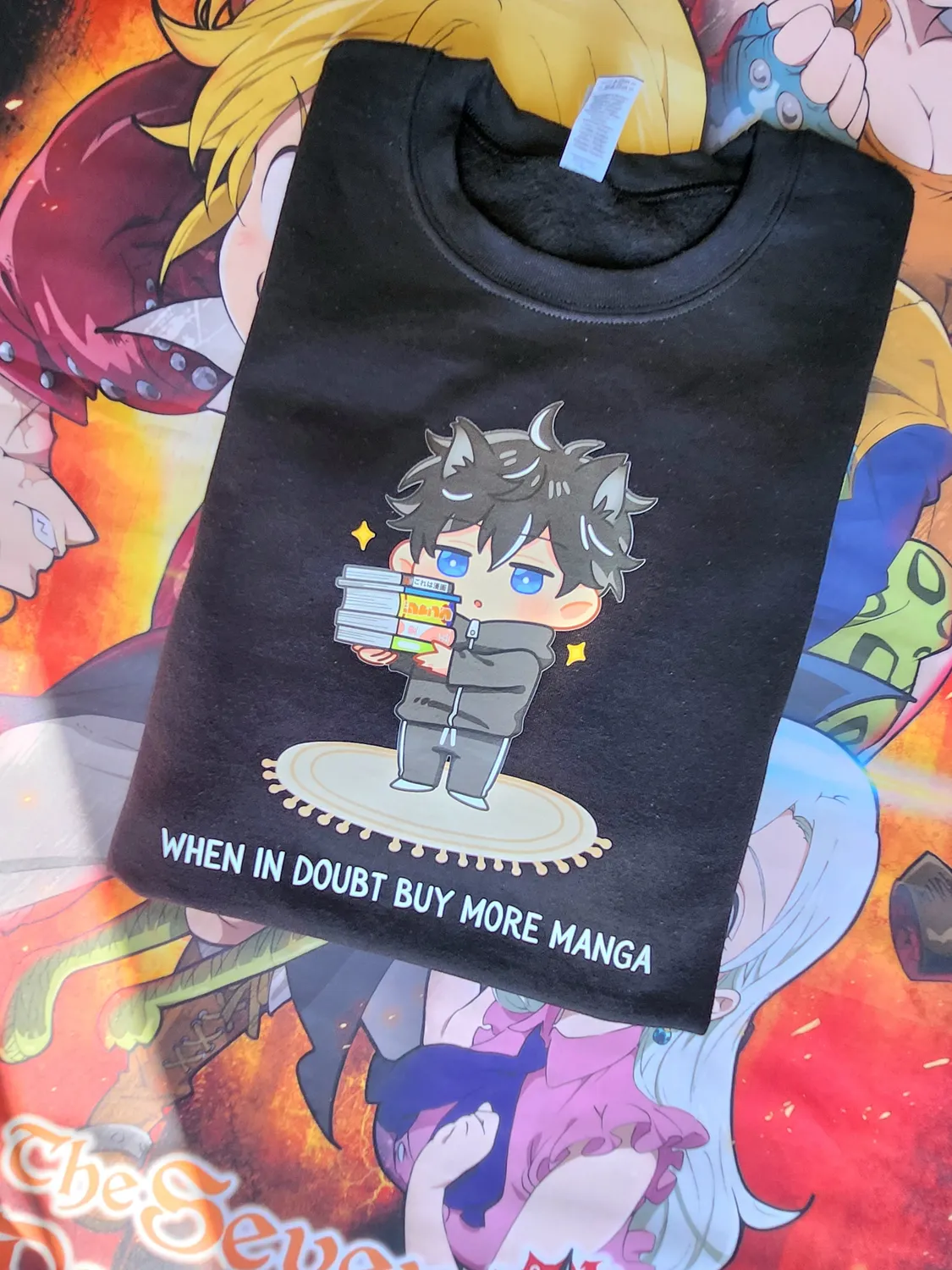 Anitaku When in Doubt, Buy Manga collegegenser – størrelse S–3XL