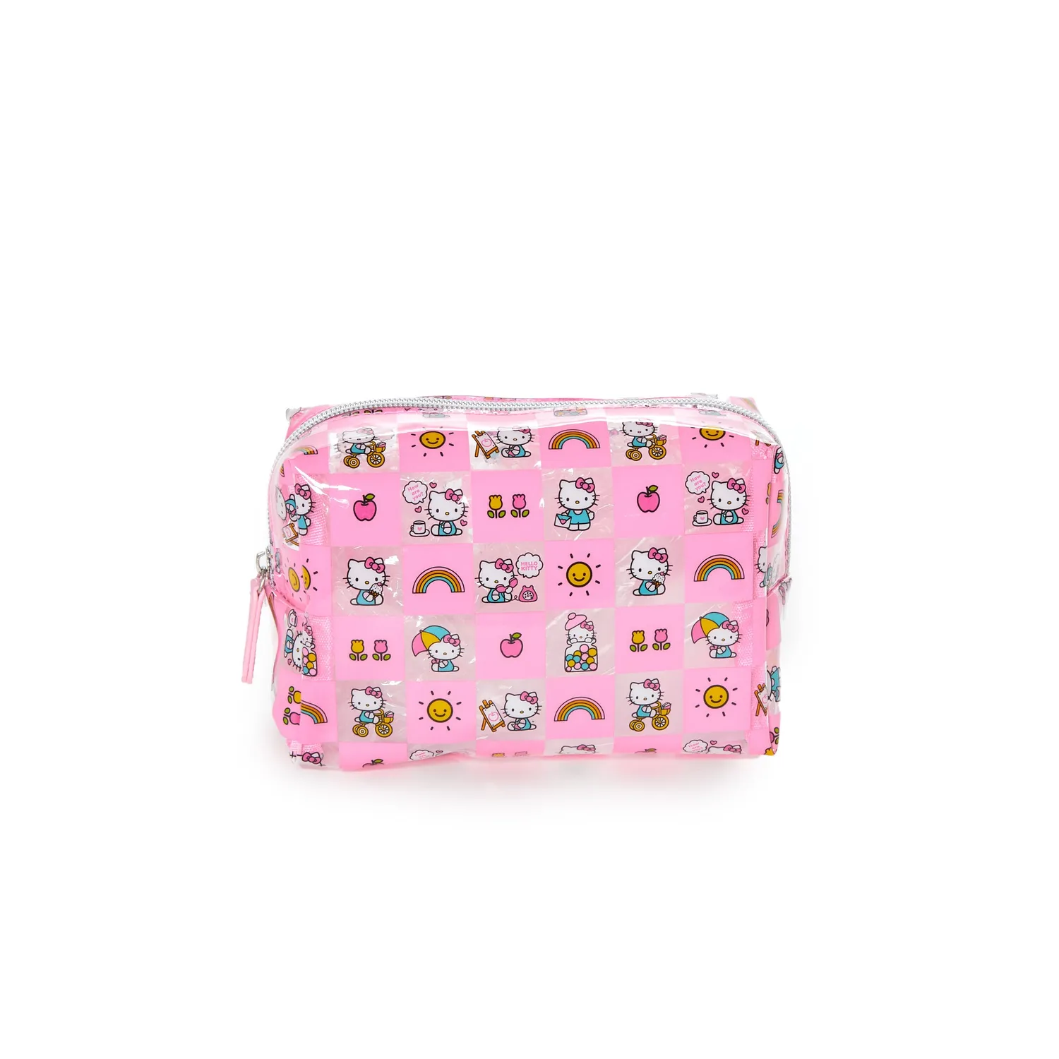 Hello Kitty x FUL Rectangular kosmetikkveske rosa ruter PVC