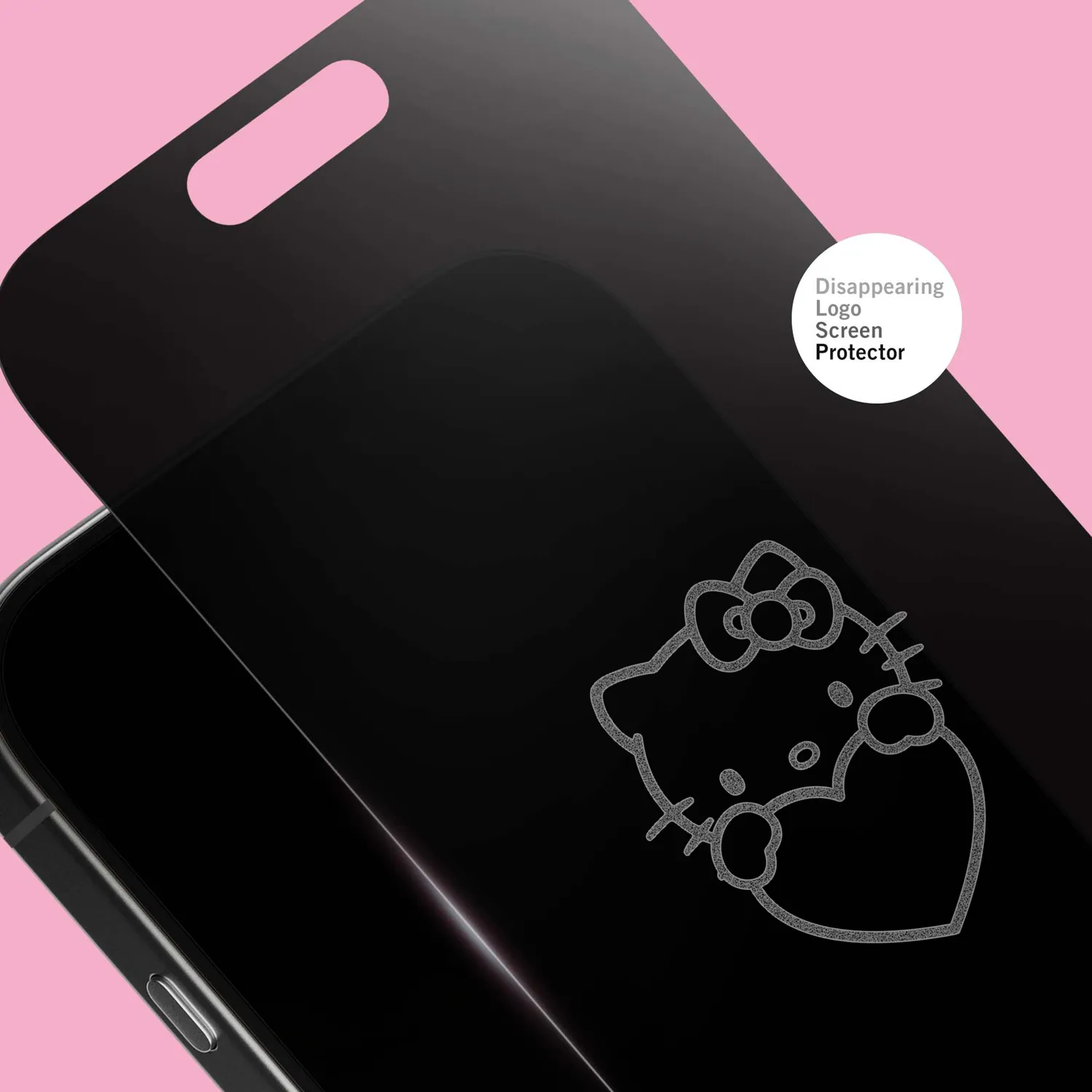 Hello Kitty Screen Skinz Hands Heart skjermbeskytter iPhone 14/13/13 Pro