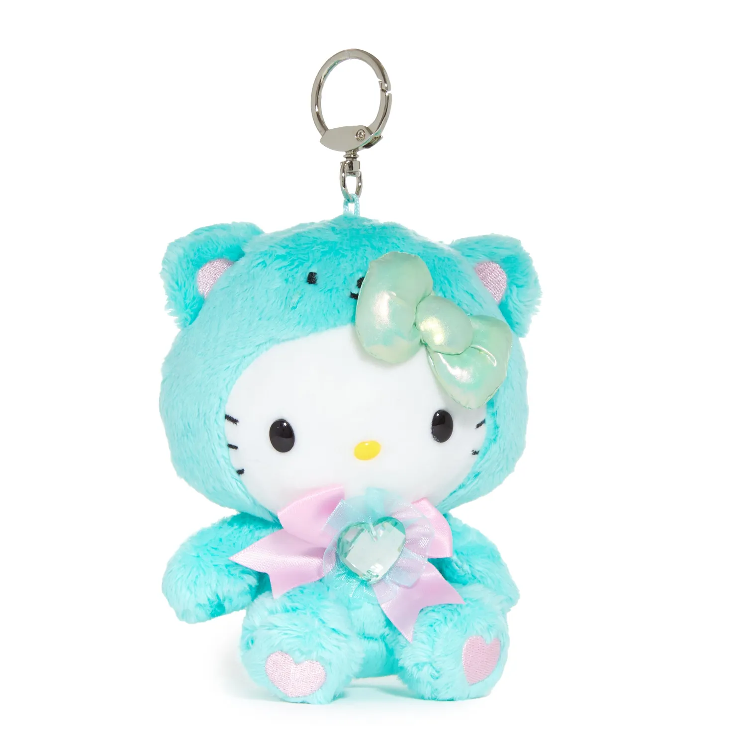 Hello Kitty Birthstone Mascot nøkkelring mai smaragd 5 tommer