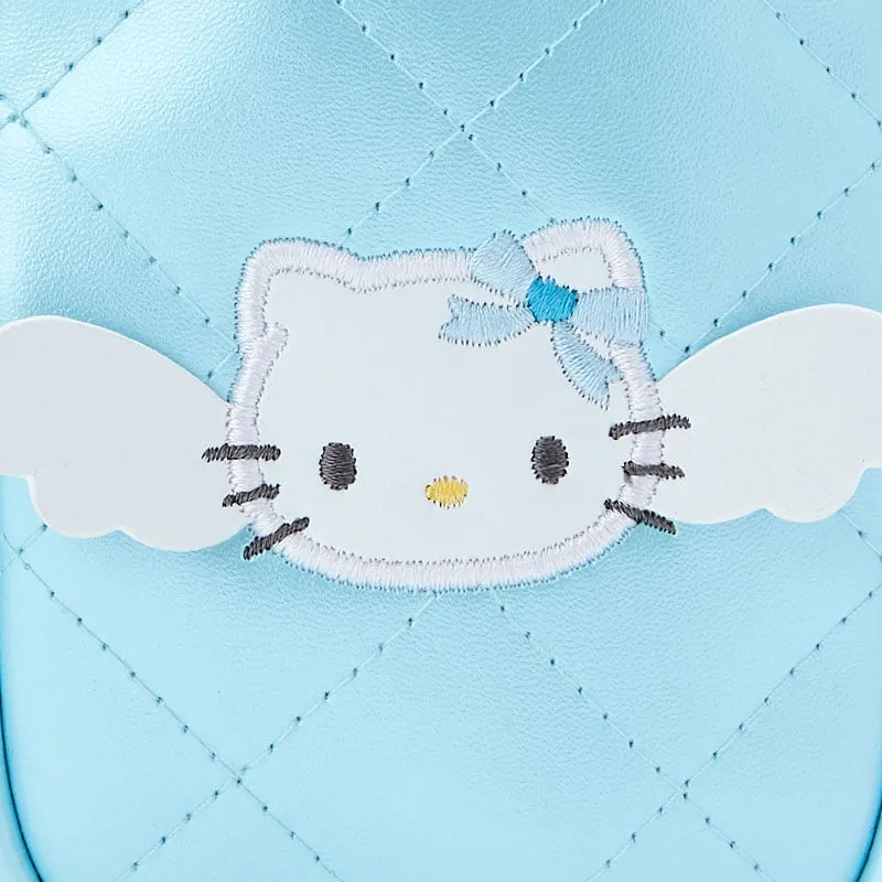 Hello Kitty Dreaming Angel Quilted Mini Zipper Pouch minipung