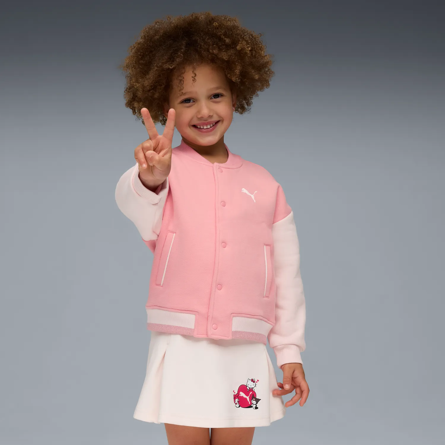Hello Kitty PUMA Kids bomberjakke Pinkscape barn