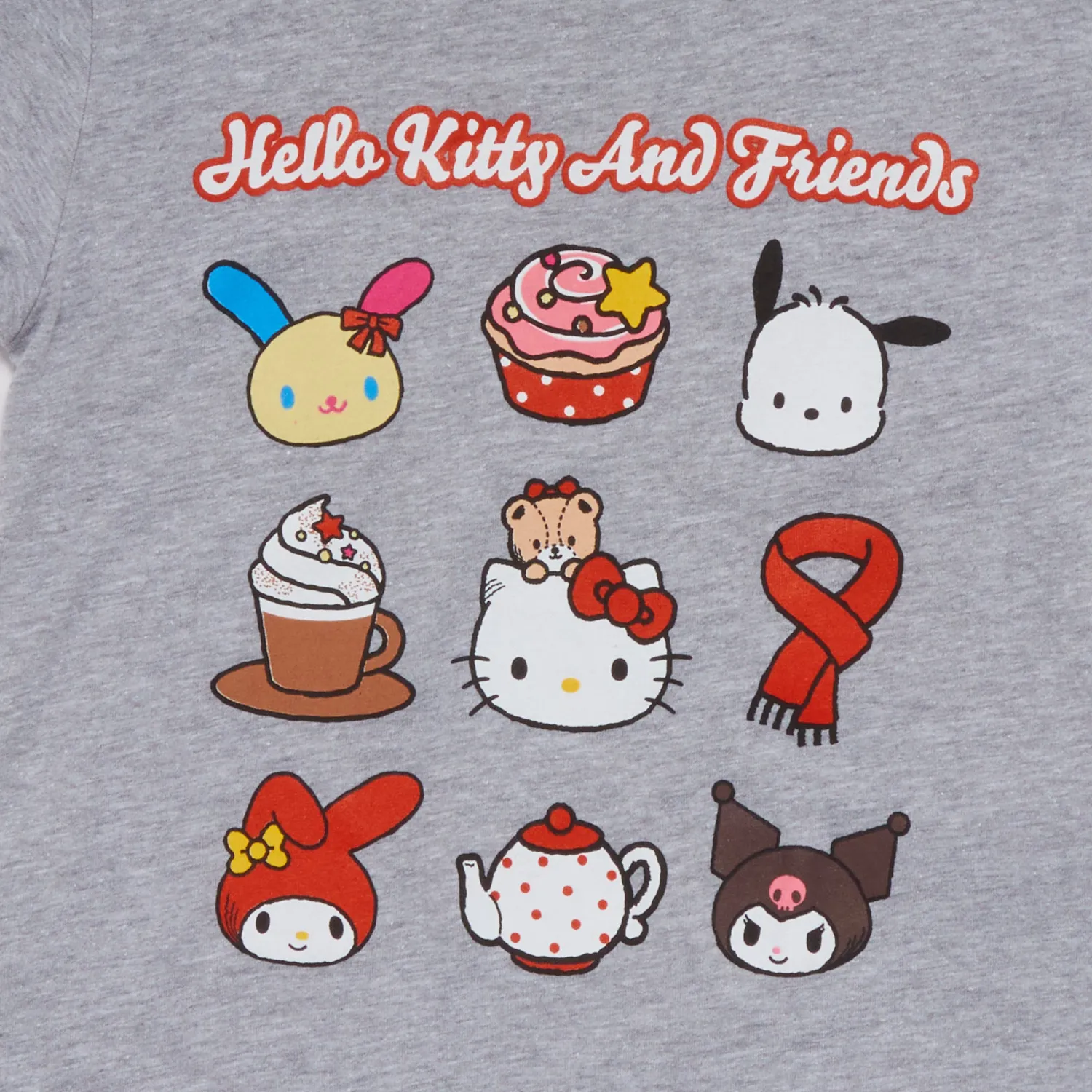 Hello Kitty and Friends Cozy Grid Tee toddler T-skjorte Heather 2T