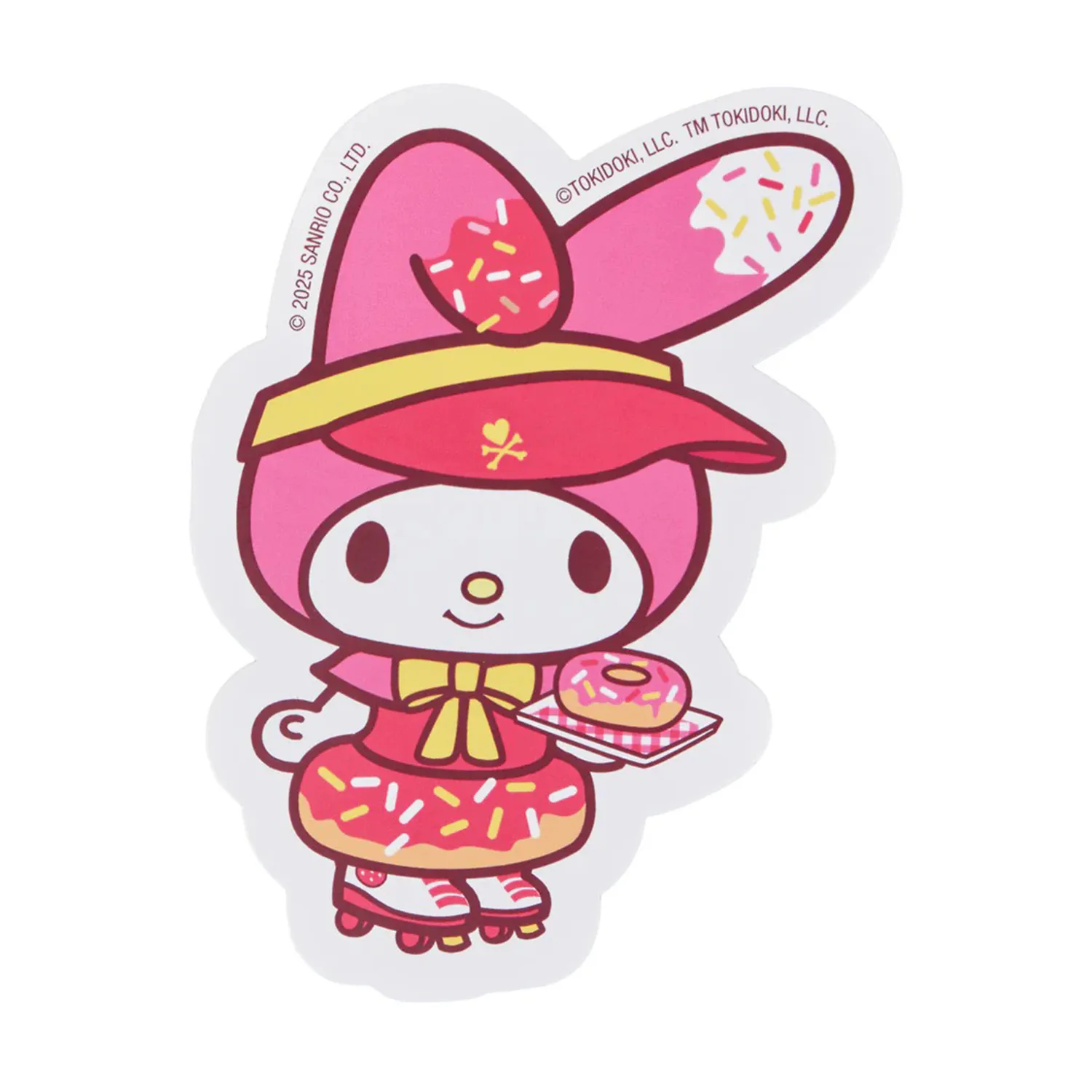 Hello Kitty My Melody x tokidoki Fast Food klistremerke stort