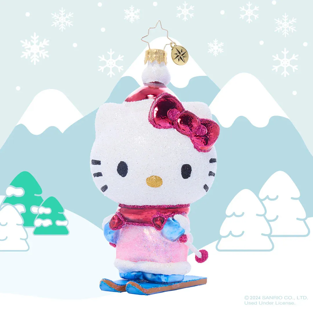 Hello Kitty x Christopher Radko Handmade Glass Ornament Aspen Adventure juleornament