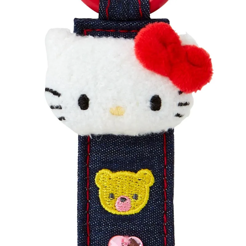 Hello Kitty Denim Patch Series Logo nøkkelring 10 cm