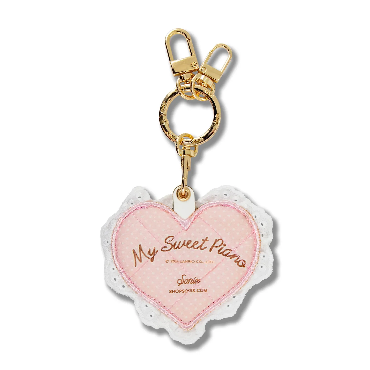 Hello Kitty My Sweet Piano x Sonix AirTag Keychain nøkkelring hjerteformet