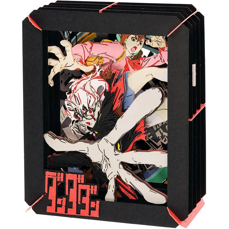 Neo Tokyo Dandadan Paper Theater Momo & Okarun papirkunstsett 100 × 80 mm