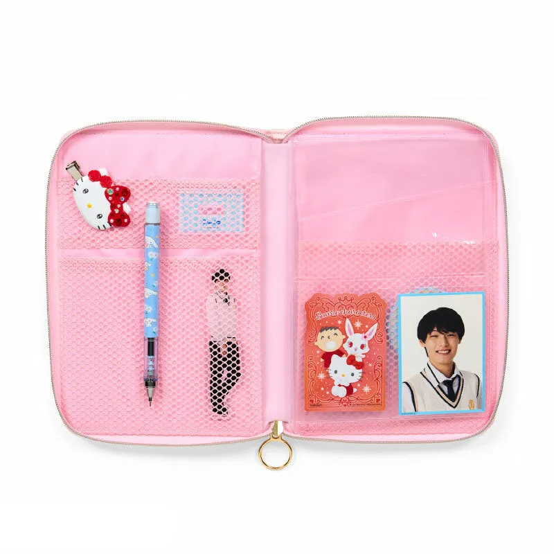 Hello Kitty Strawberry News 50th Anniversary reiseetui med lommer