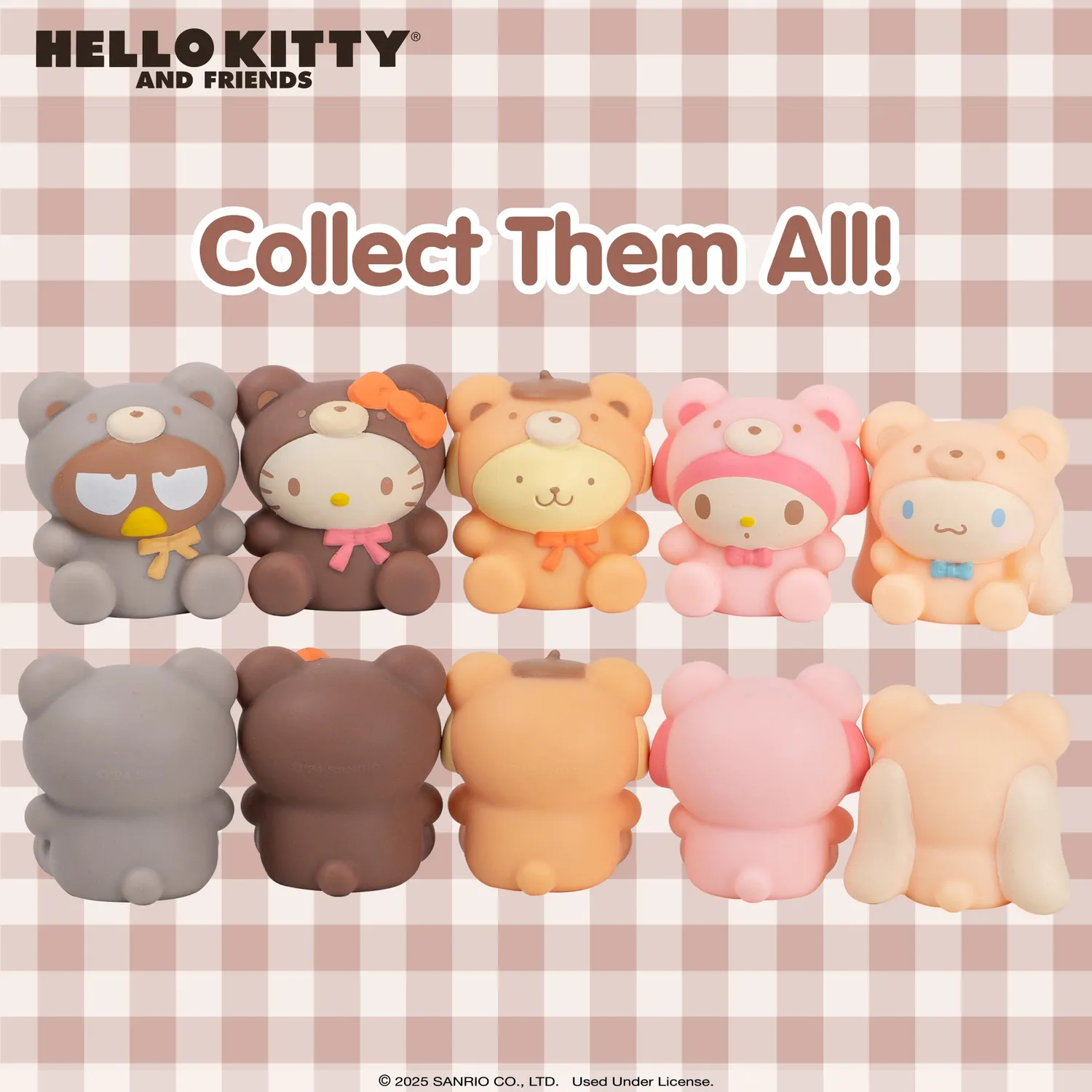 Hello Kitty and Friends Latte Bear Capsule Squishies Series 7 squishy 1 stk overraskelse