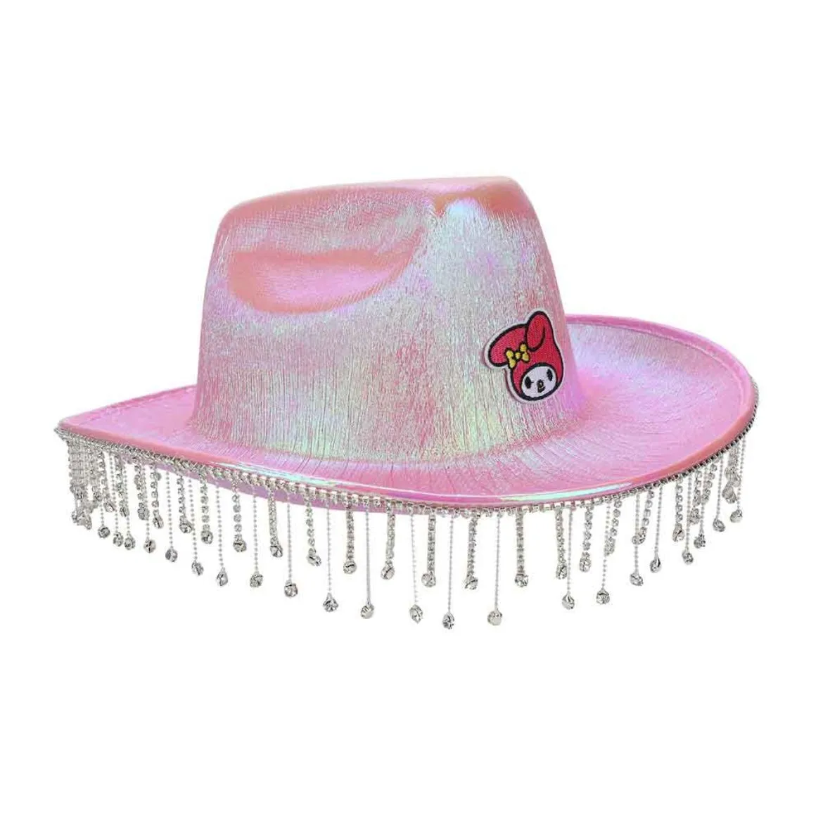 Hello Kitty My Melody embellished cowboyhatt rosa med strass