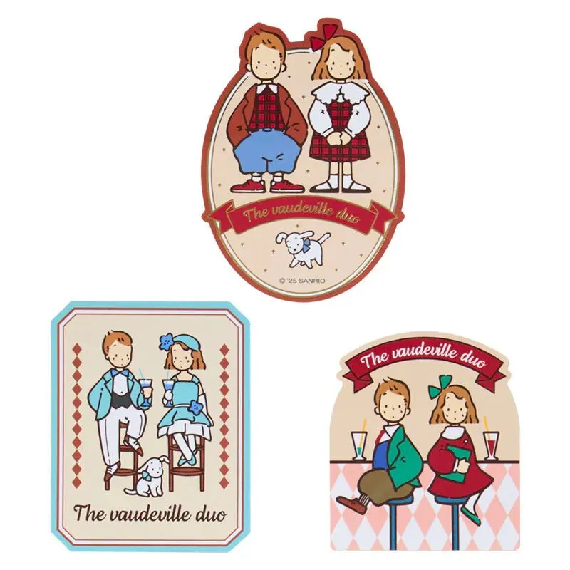 Hello Kitty Friendly Pair The Vaudeville Duo klistremerker 16 stk folie