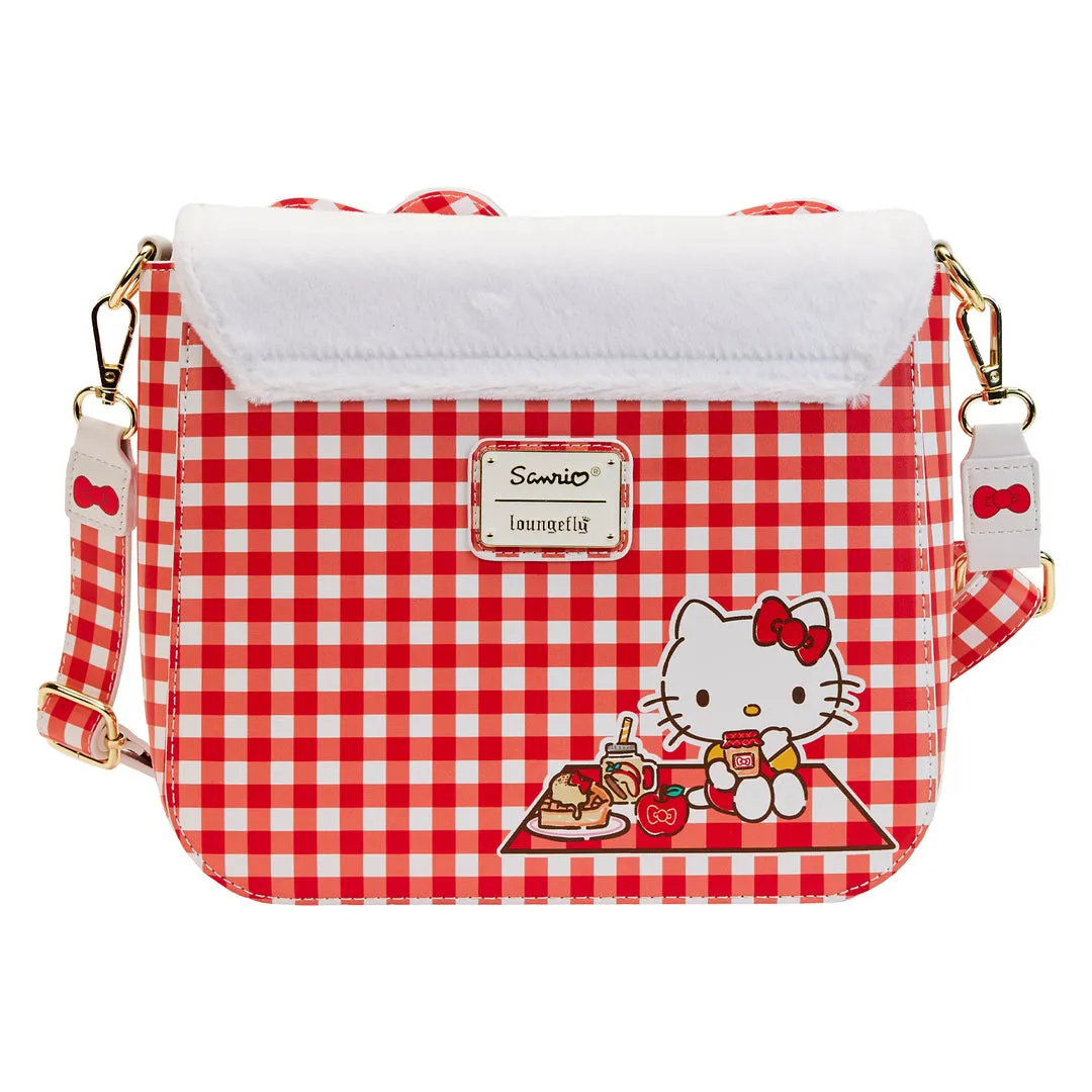 Hello Kitty x Loungefly Gingham Crossbody Bag crossbodyveske hvit