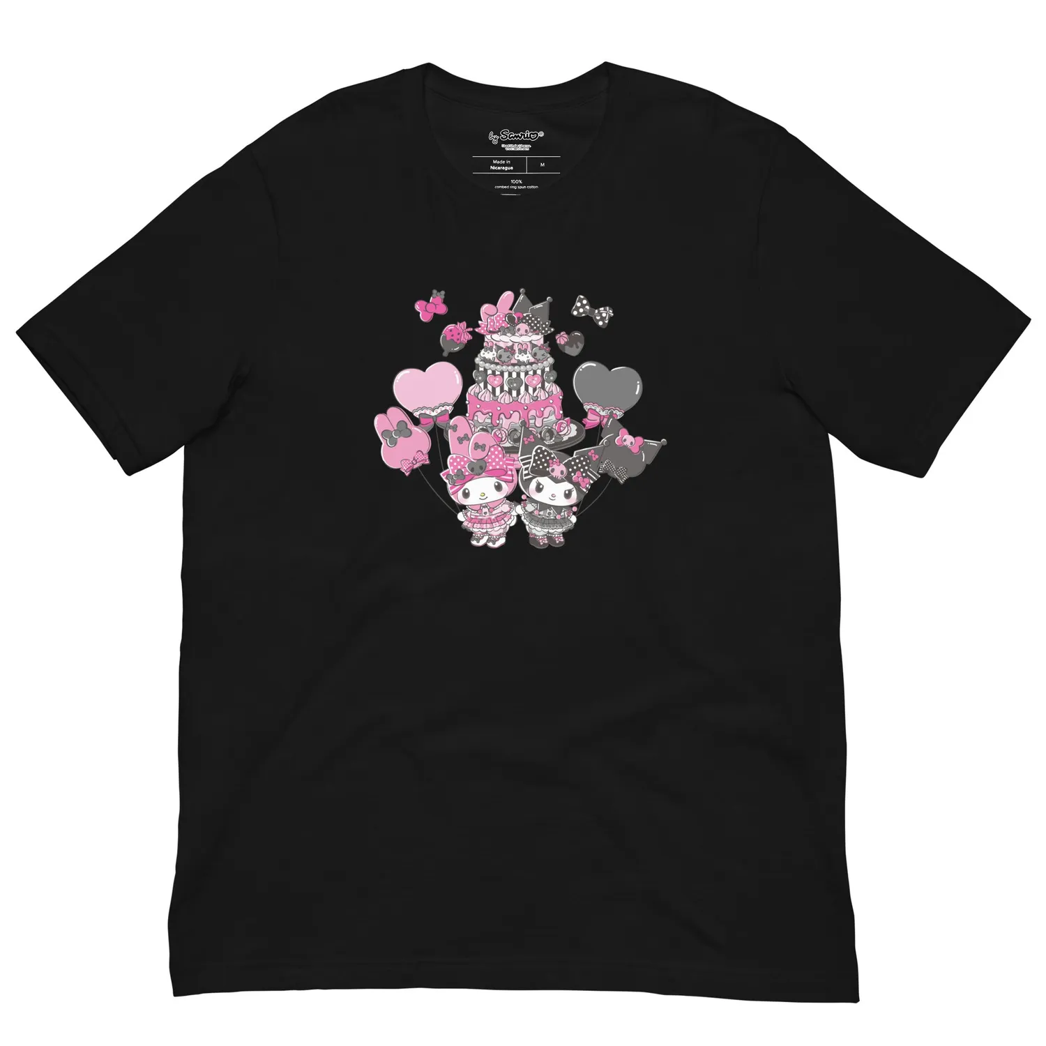 Hello Kitty My Melody 50th Anniversary and Kuromi 20th Anniversary Cake T-skjorte