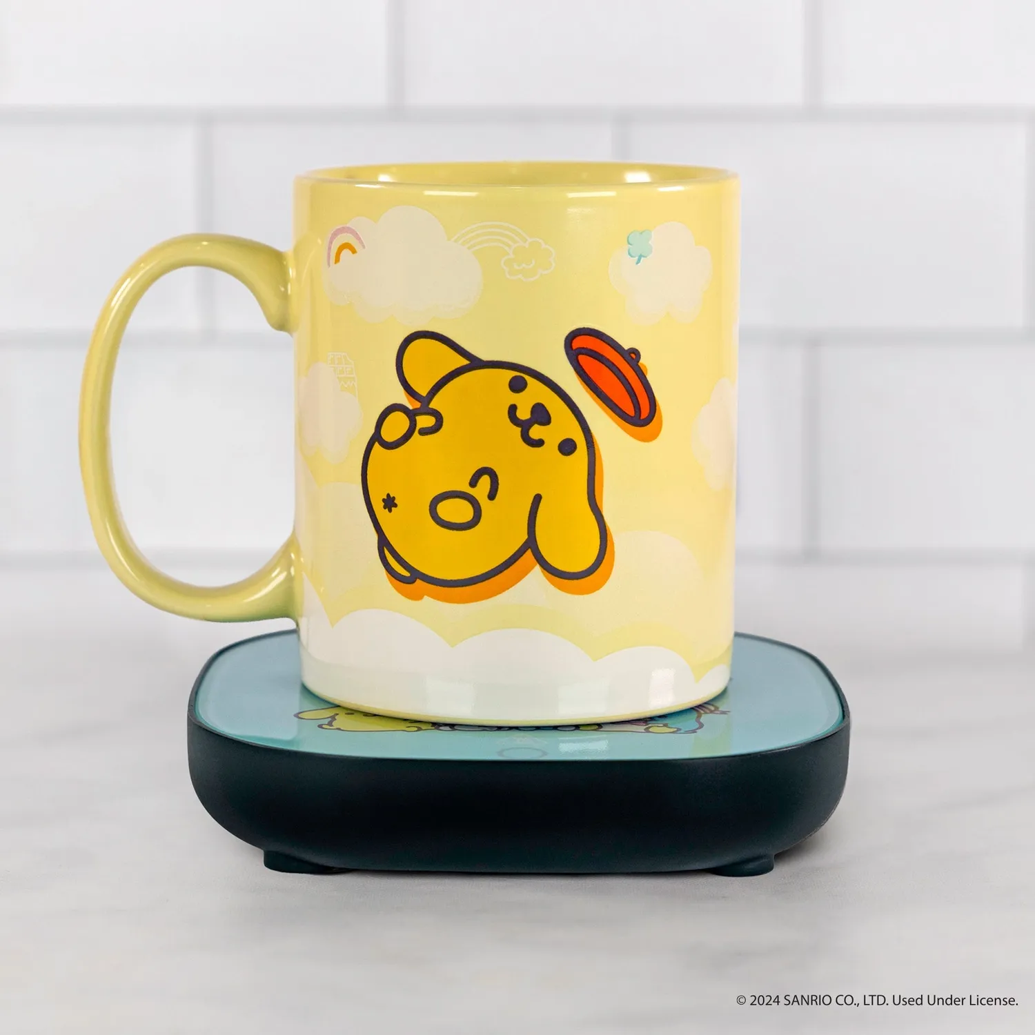 Hello Kitty Pompompurin krus og koppvarmer-sett 55 °C