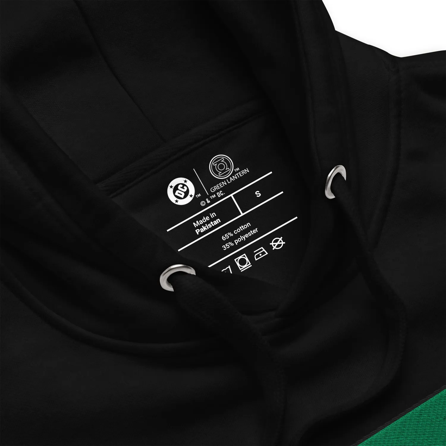 Green Lantern Hal Jordan brodert hettegenser – fleecefôret