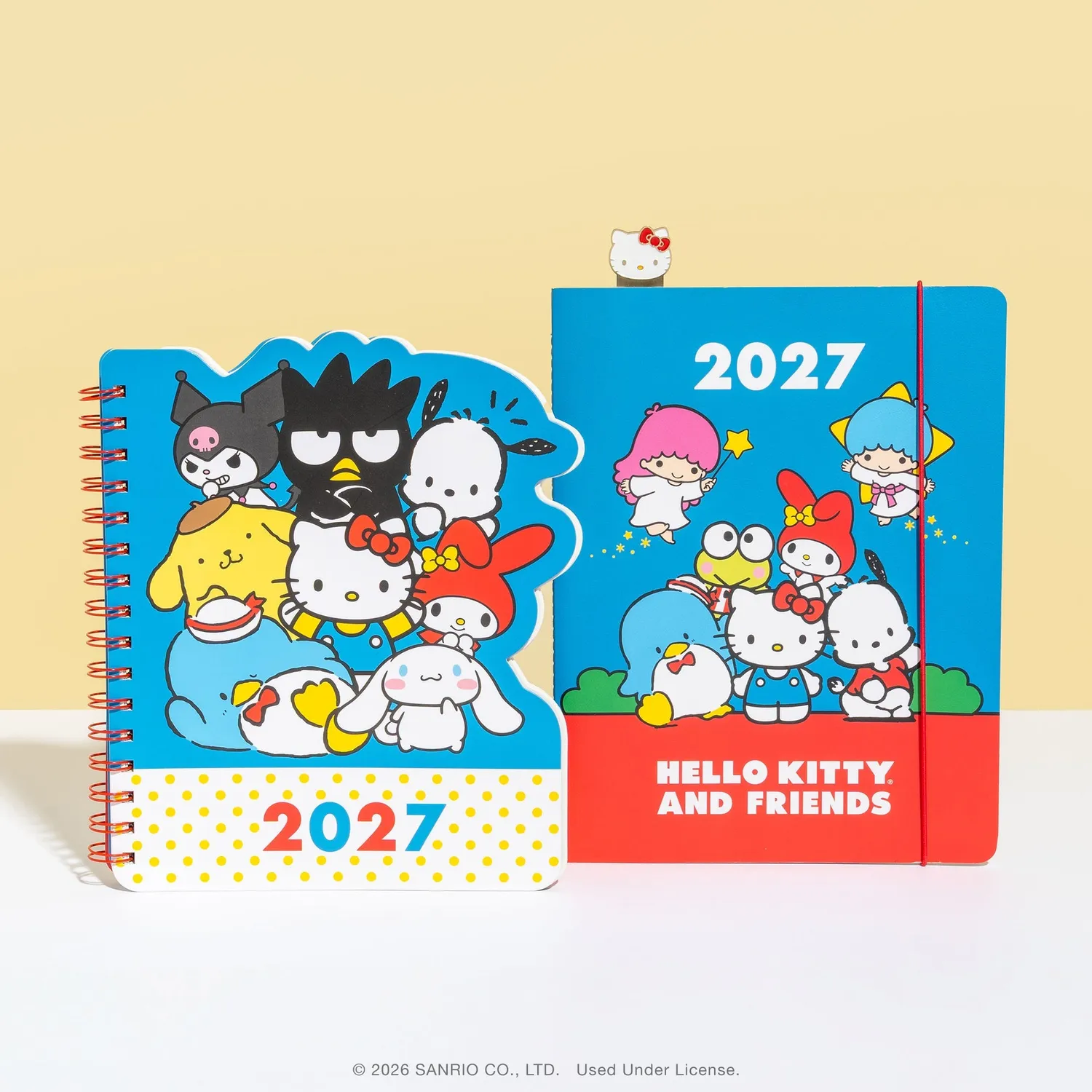 Hello Kitty and Friends 2027 Retro Die-Cut ukeplanlegger 17 måneder