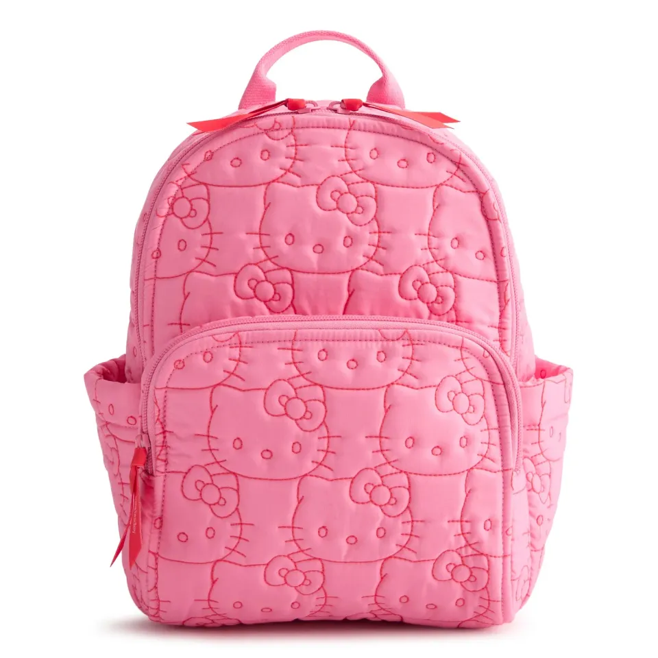 Hello Kitty x Vera Bradley Small Banbury Backpack liten rosa ryggsekk