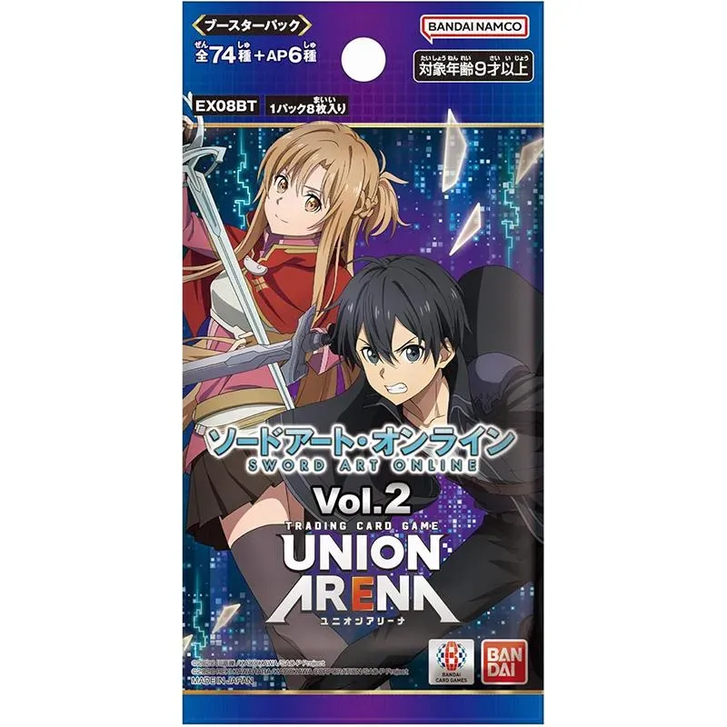 Union Arena Sword Art Online Vol. 2 TCG-kort japansk 8 kort