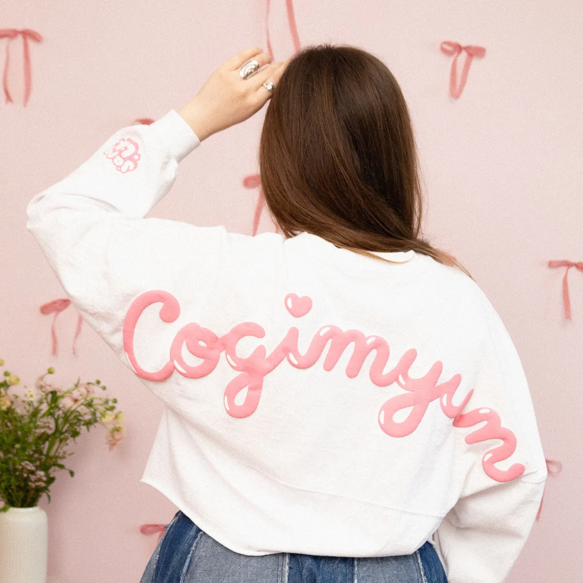 Hello Kitty Cogimyun x JapanLA Cropped Spirit Jersey genser hvit bomull