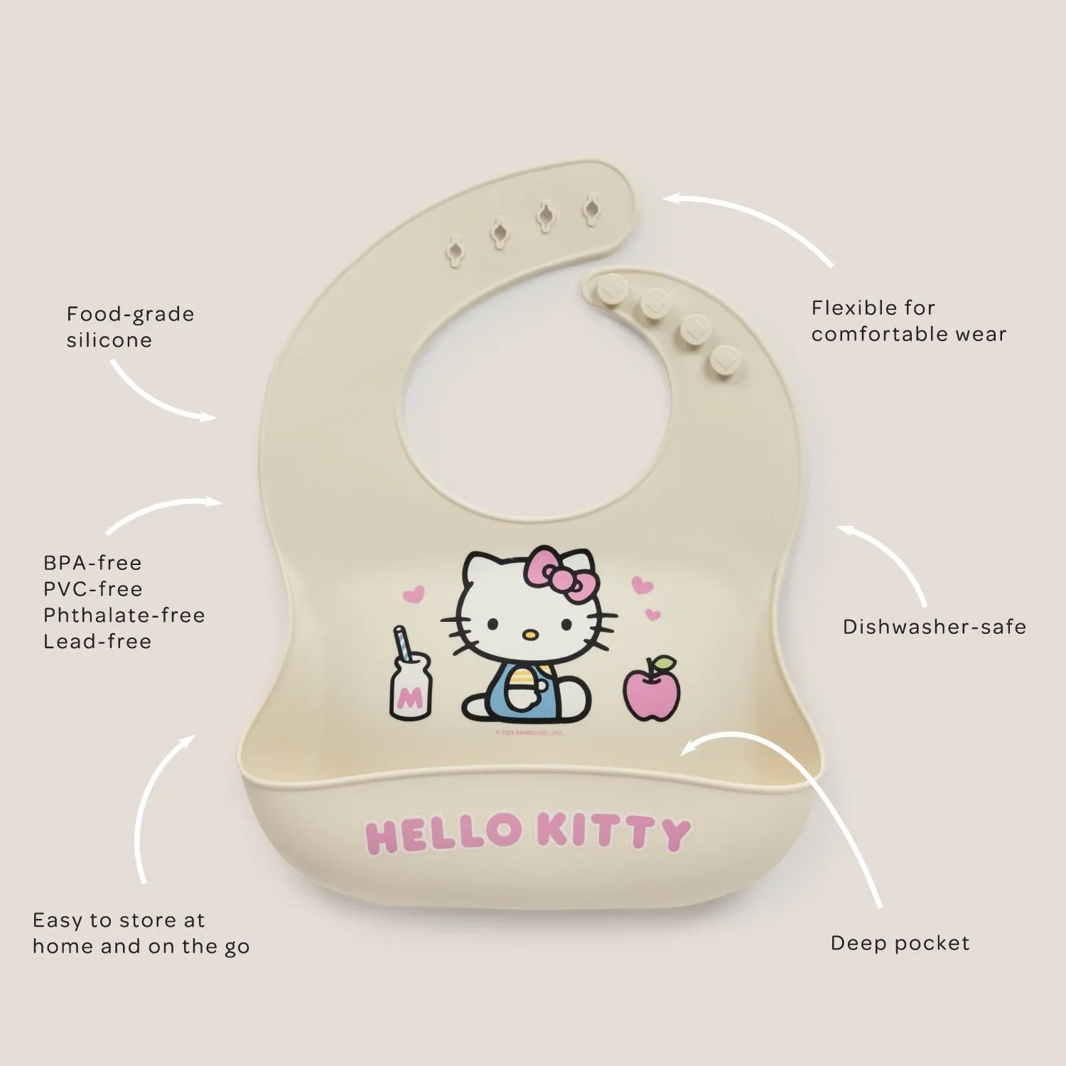 Hello Kitty x JuJuBe silikonsmekke til baby