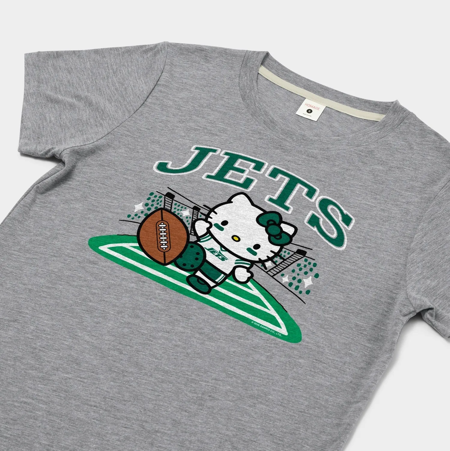 Hello Kitty x New York Jets Kickoff Tee T-skjorte dame grå XS–3XL