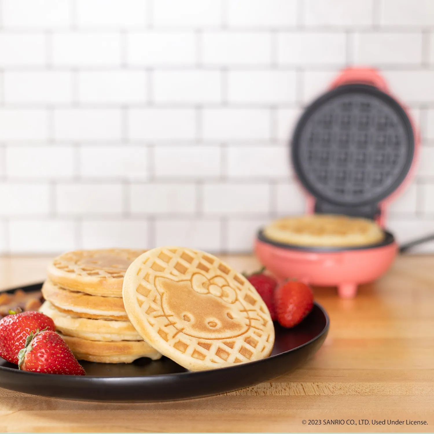 Hello Kitty Mini Waffle Maker vaffeljern 120 V
