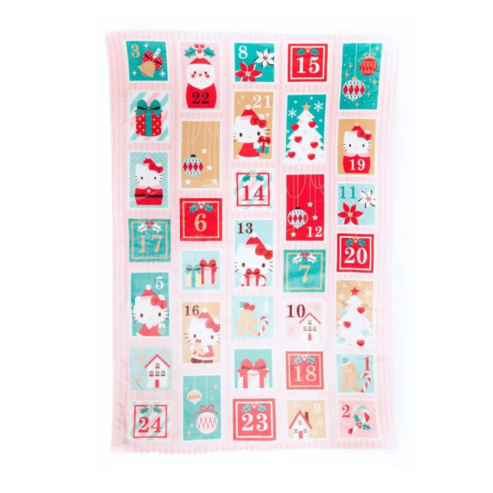 Hello Kitty Advent Calendar pledd 62 x 90 tommer