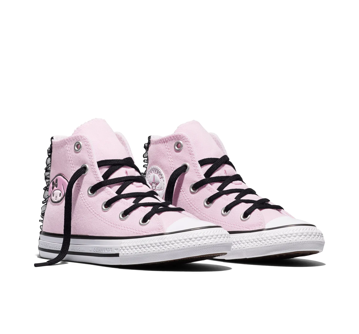 Converse My Melody & Kuromi Chuck Taylor All Star Hi barnesko svart rosa