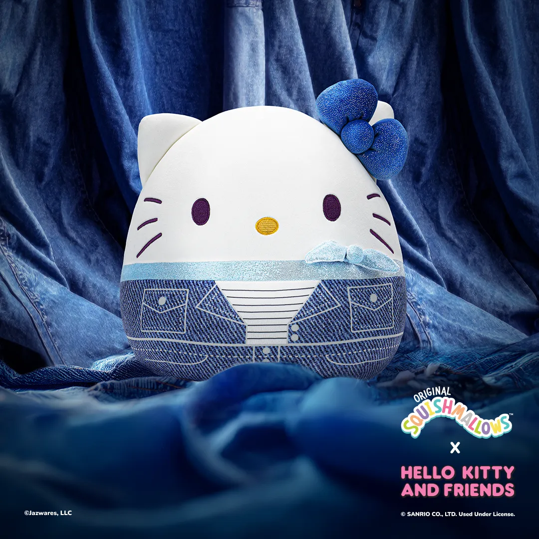 Hello Kitty Squishmallows 12" Denim kosedyr