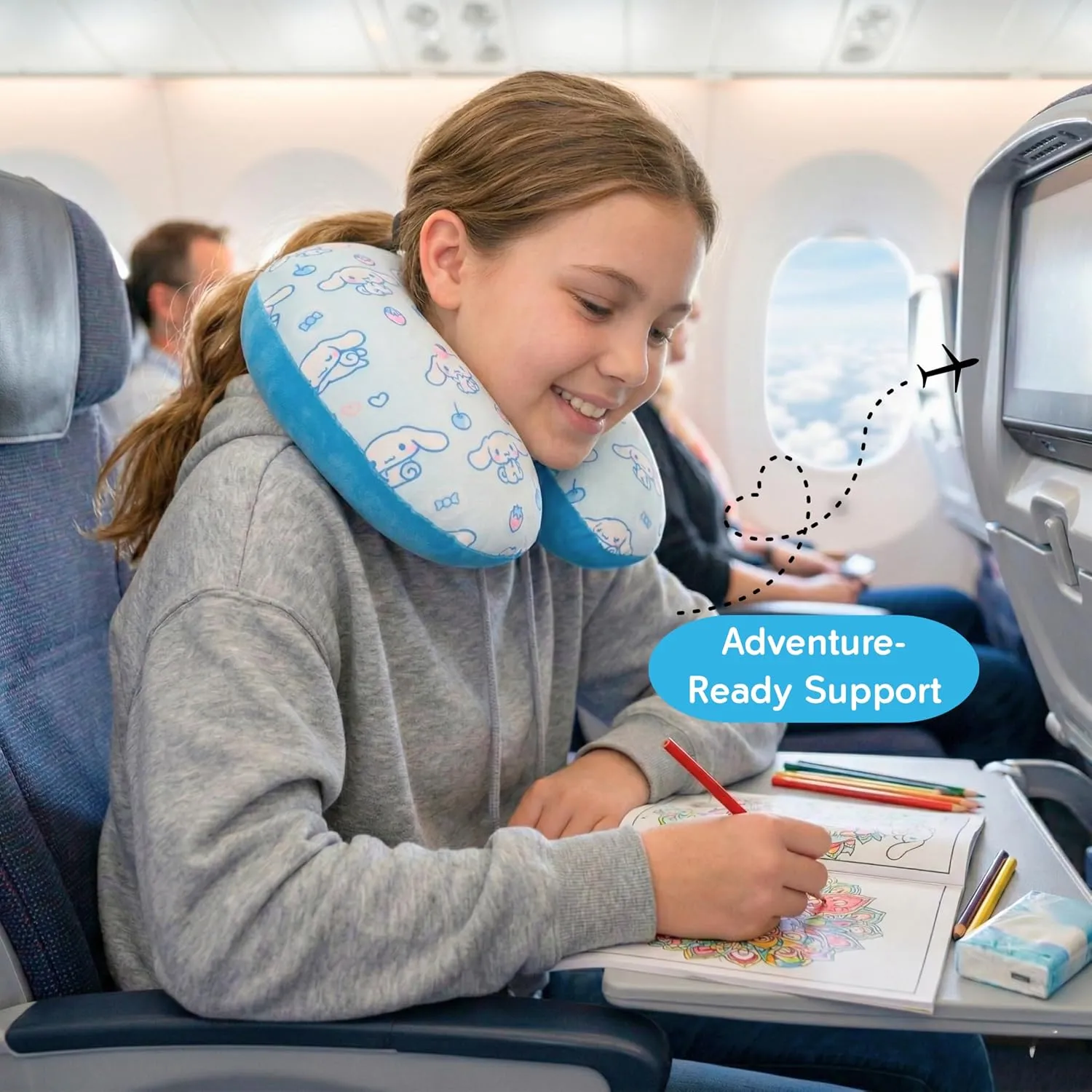 Hello Kitty Cinnamoroll Travel Neck Pillow reisepute – Cloud Snuggles