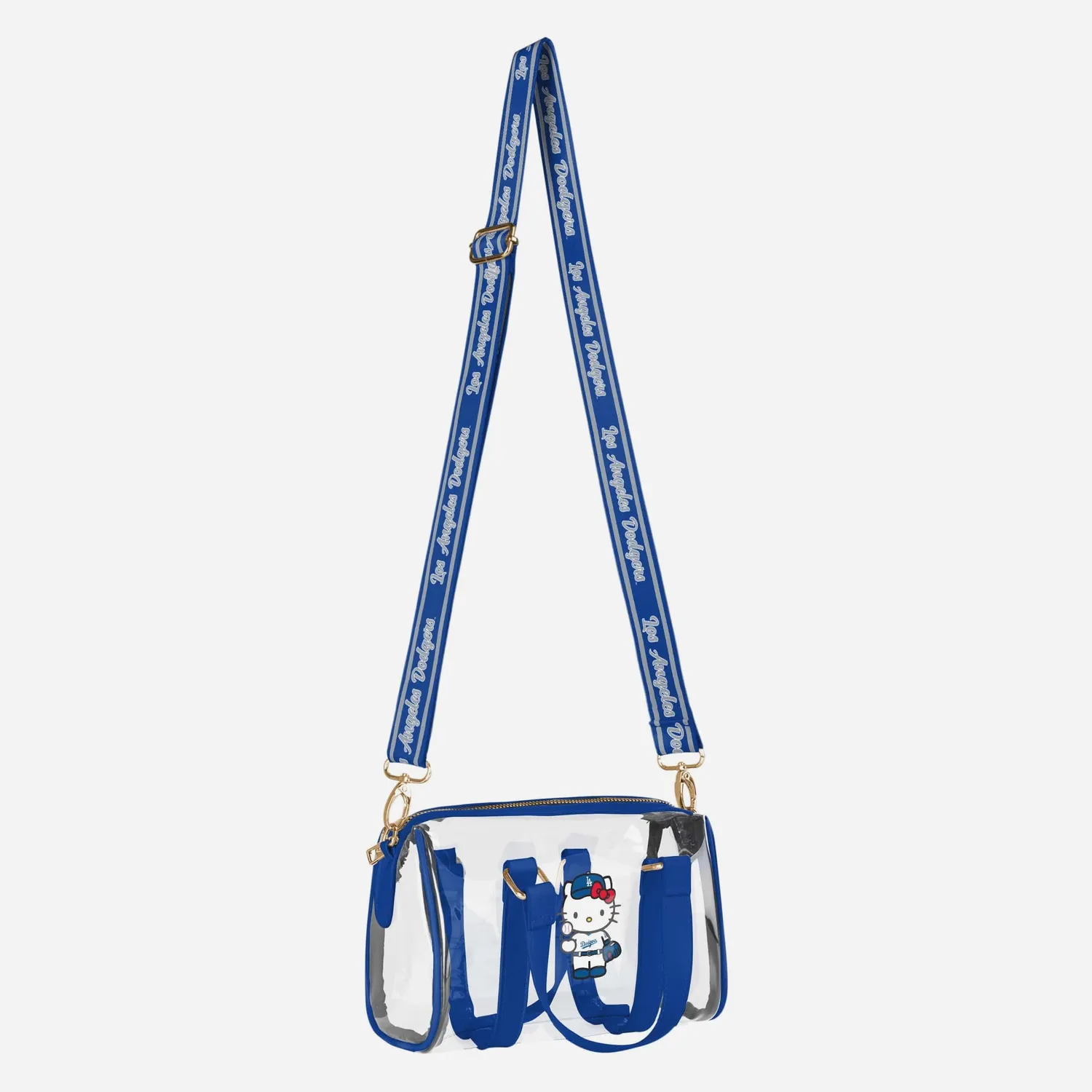 Hello Kitty x Los Angeles Dodgers Clear Barrel Bag gjennomsiktig veske