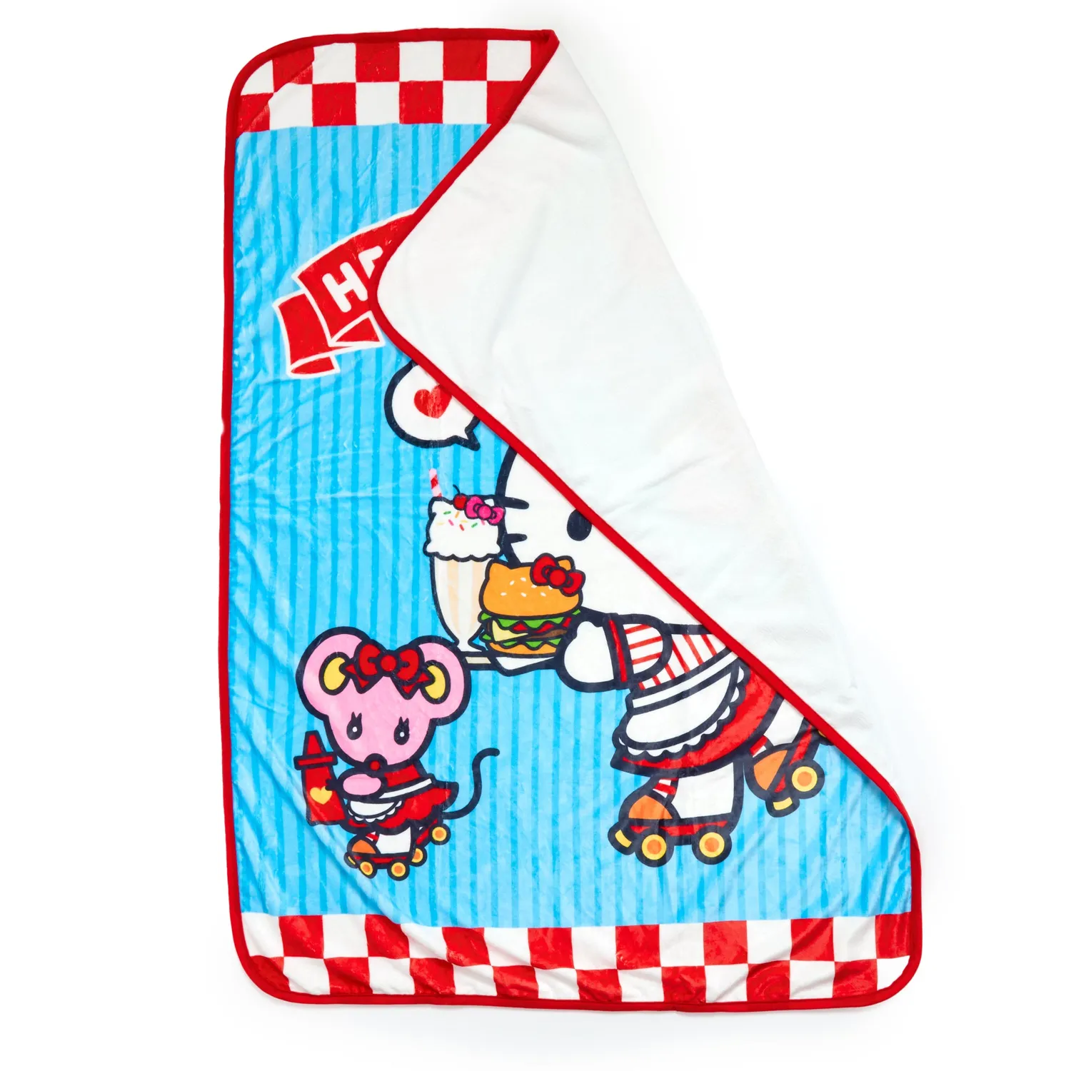 Hello Kitty Classic Carhop pledd 39,5 × 55,25 tommer polyester