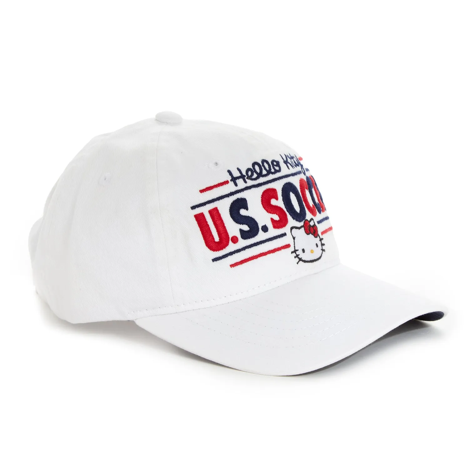 Hello Kitty x USWNT Logo Cap baseballcaps hvit justerbar bomull
