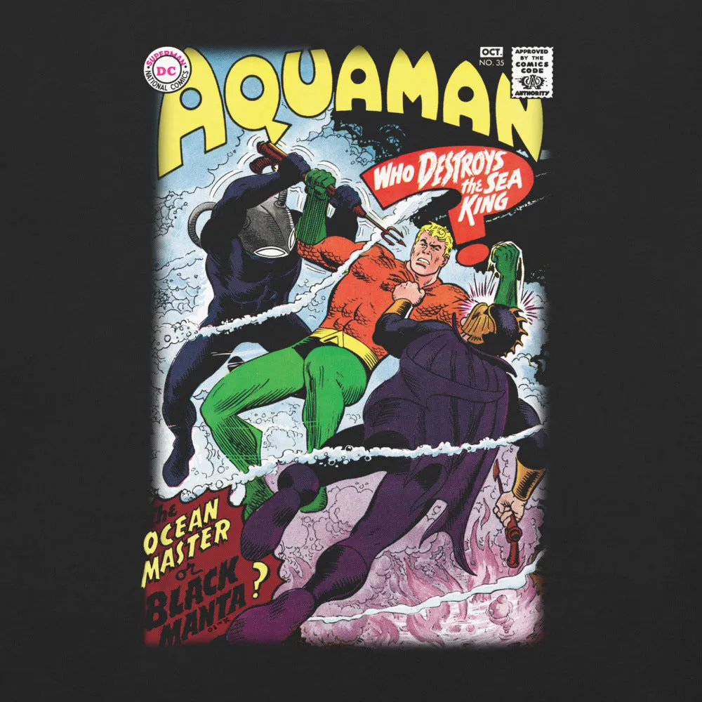 Batman AQUAMAN Rivalry Comfort Colors T-skjorte svart