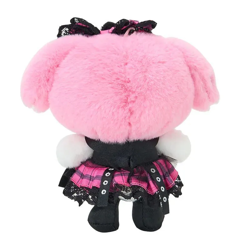 Hello Kitty My Melody Rock ’n’ Check plysjmaskot nøkkelring