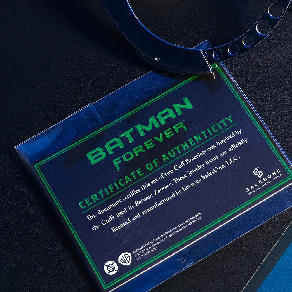 Batman Forever Bat Cuffs håndjernreplika med samlerboks