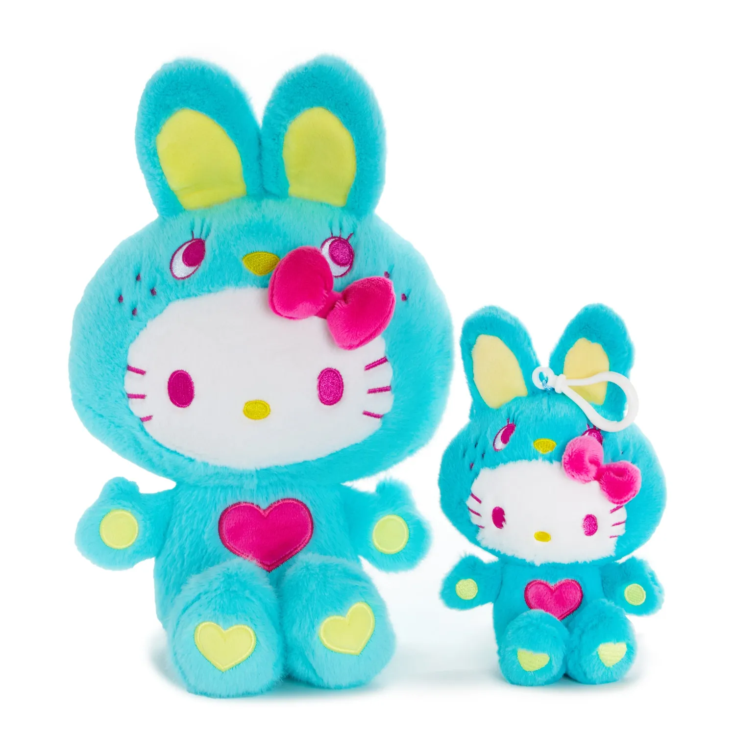 Hello Kitty Colorful Bunny Series 11" Green plysjbamse