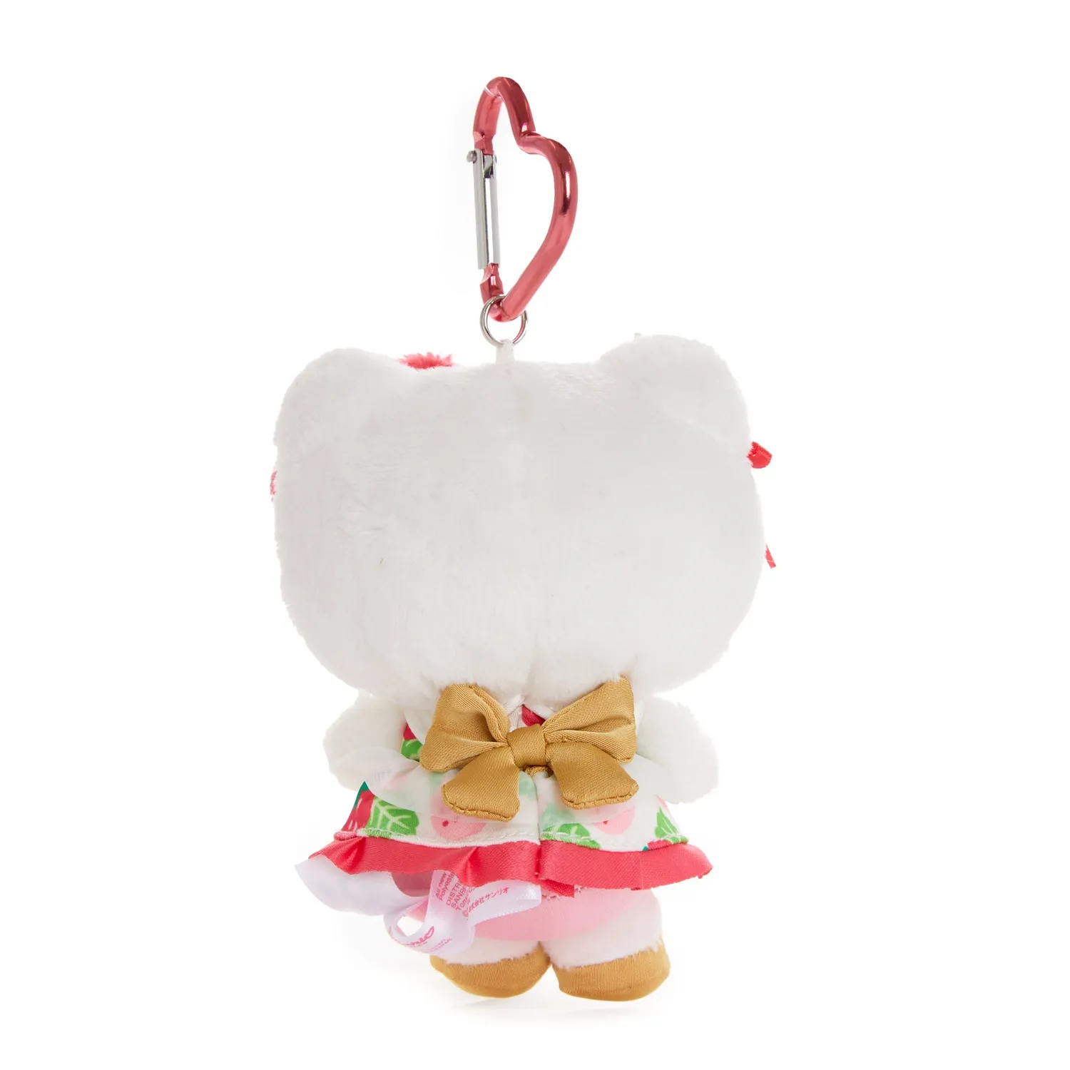 Hello Kitty Strawberry News 50th Anniversary plysj nøkkelring