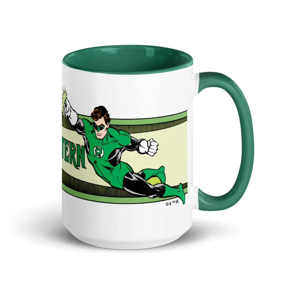 Batman GREEN LANTERN Power Battery krus mørkegrønn 11 oz
